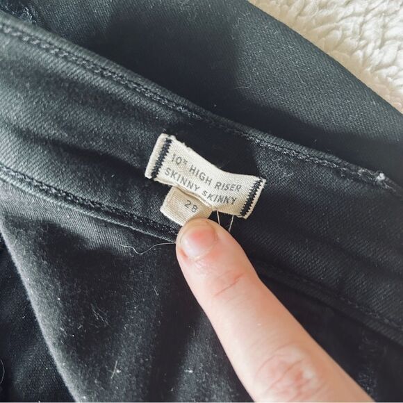 Madewell 10” High Riser Skinny Skinny Jeans Black - Picture 9 of 11
